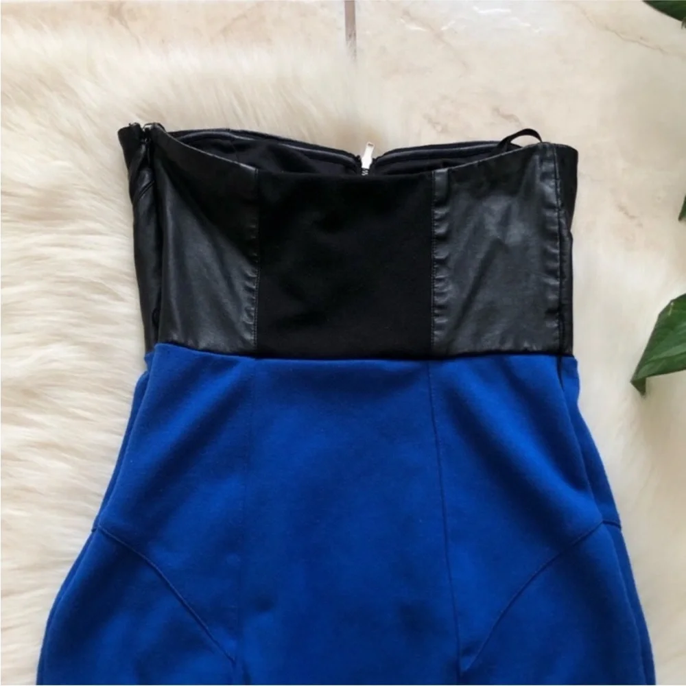 2b Bebe Leather Bodycon Minidress - Picture 8 of 9